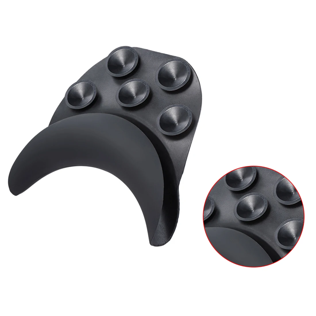 

Black Silicone Shampoo Head Pillow Neck Rest With Suction Wash Sink Basin Hairdresser Accessories Hairdressing Salon Neck Pad