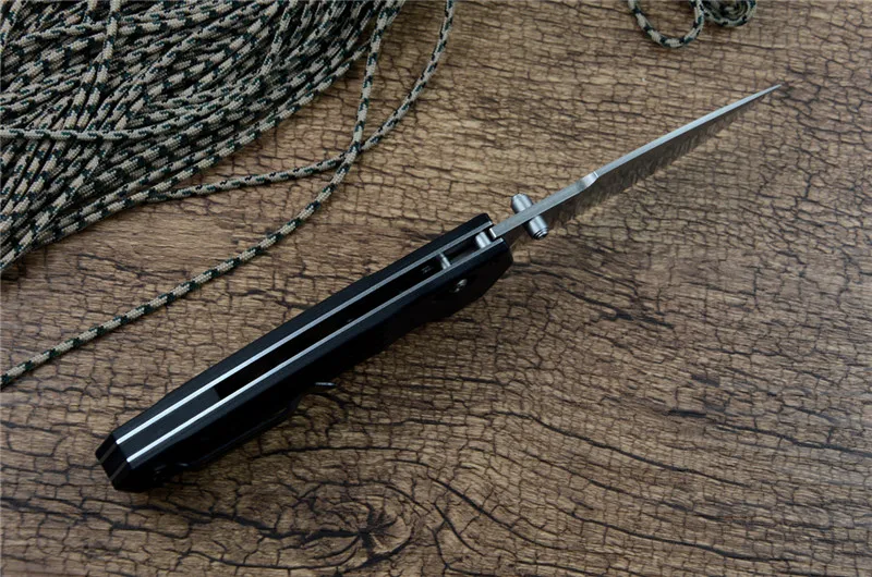 Y-START butterfly 427 folding knife S30V satin blade brass washer G10 handle outdoor camping hunting pocket knife EDC tools