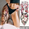 Large Arm Sleeve Tattoo Ninetales Sakura Cat Demon Waterproof Temporary Tatto Sticker Japanese Body Art Full Fake Tatoo Women ► Photo 2/6