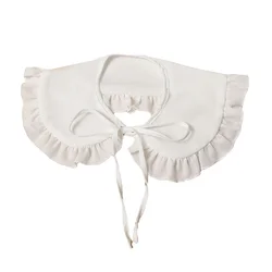 1pc Shoulder Wrap Collar Ruffles Fake Collar Shoulder Wrap White Fake Collar