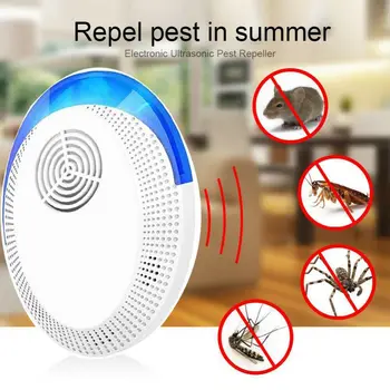 

1Pcs Dual-Frequency Electronic Ultrasonic Mosquito Repellent Abs Upgrade Ultrasonic Insect Killer Mosquito Repellent