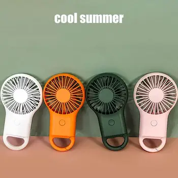 

Hand Hold Keychain Mini USB Rechargeable Fan Mini Air Cooler Summer Portable Desk Fan 800mA