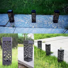 12 шт. Abs пластиковый светодиодный солнечный светильник для газона, уличный садовый светильник, светильник для газона, солнечный светильник, светодиодный светильник, белый/теплый светильник