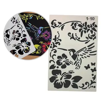 

Kid Toys Hand Drawing Stencil Tools Toys DIY Photo Styles Educational Art Creative Various Painting Novelty Children Album C8A9