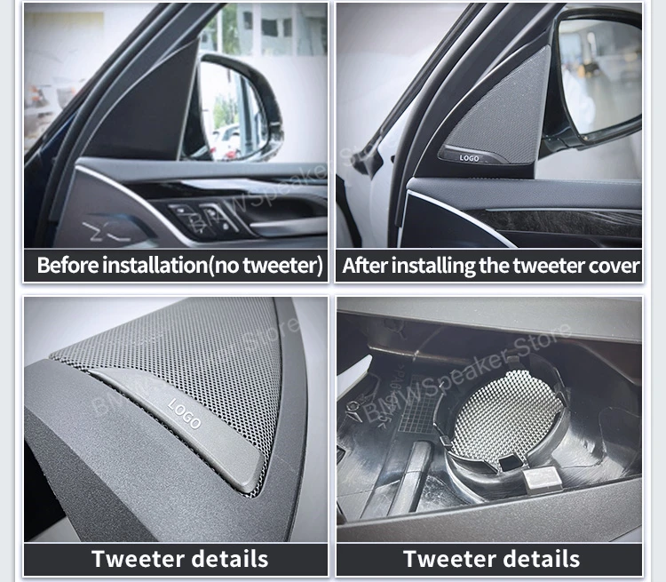 BMW X3 G01 Sound High Frequency Horn Tweeter Cover Midrange Subwoofer Bass Audio Speakers stereo speaker tweeter midrange speakers
