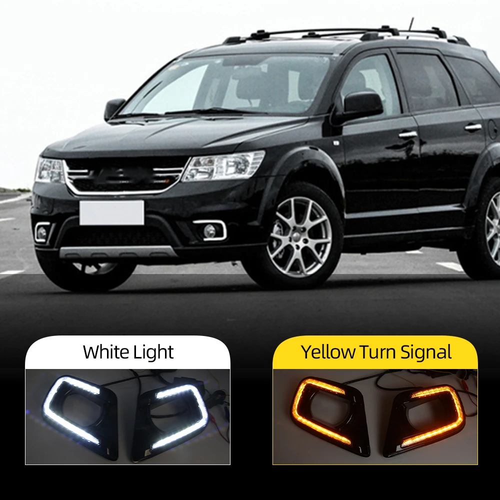 Car Flashing 1 Set For Dodge Journey 2014 2015 2016 Daylight Car LED