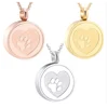 Pet Paw Print Heart Cremation Urn Locket Necklace Hold Dog/Cat Ashes Casket Stainless Steel Keepsake Jewelry 2