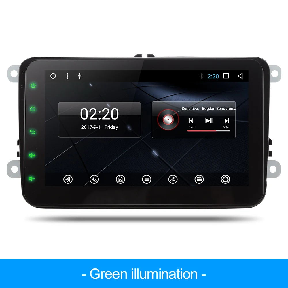 car dvd player for VW polo golf passat tiguan skoda yeti superb rapid for skoda gps navi PX6 android 9.0 - Цвет: skoda car dvd