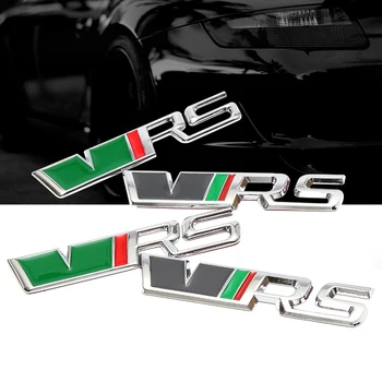 

1pcs VRS Logo 3D Metal Stickers Emblems Badge Car Front Grille Body Accessories For Skoda Octavia A7 Kodiaq Rapid Fabia Scala