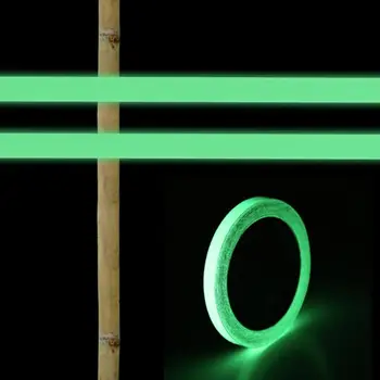 

Luminous Safety Warning Sticker PET Conspicuity Tape Film Sticker 12mmx5m Self-adhesive Workplace Security Marking Accessories