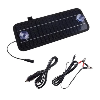 

Solar Panel 12V 5W Battery Charger System Portable Maintainer Marine Boat Car WWO66