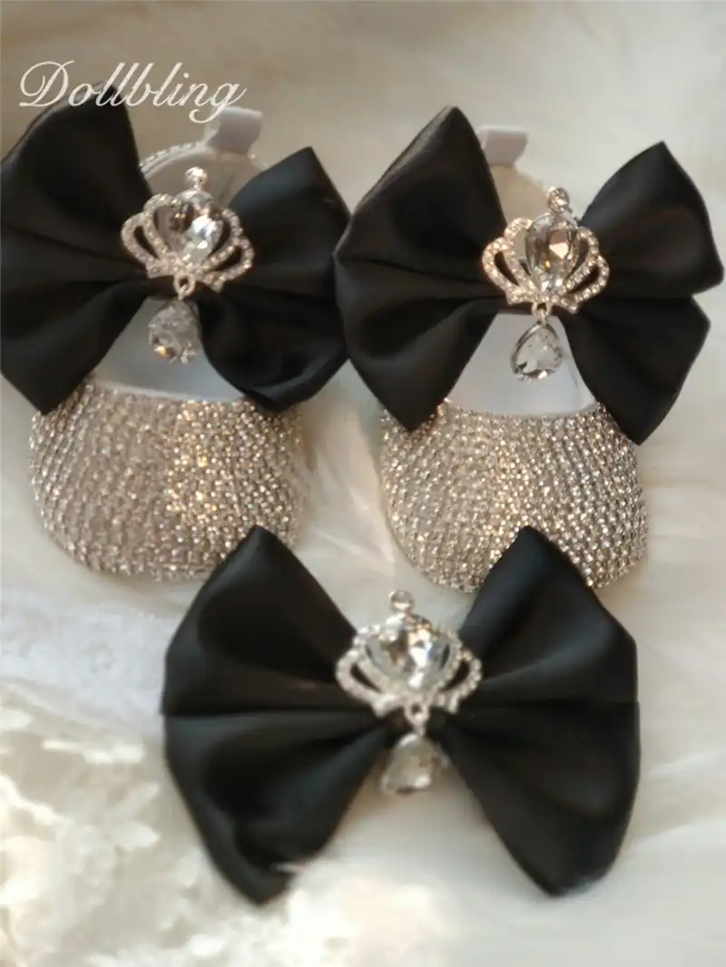 rhinestone baby shoes