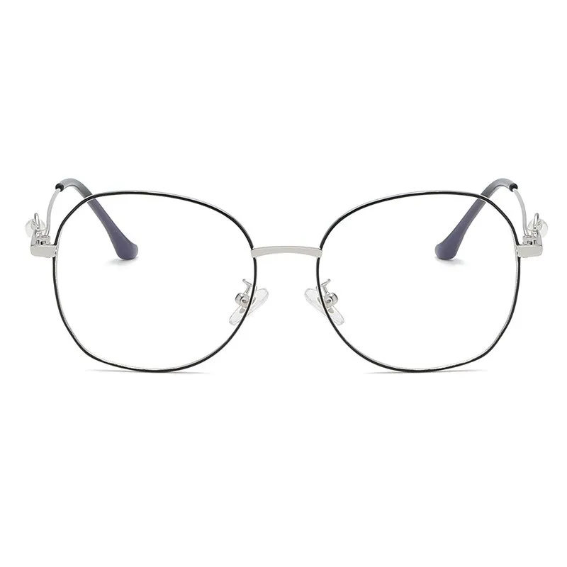 XojoX Ретро, анти-синий светильник, оправа для очков для женщин, модная, Литературная, круглая оправа из сплава с жемчугом, женские компьютерные очки