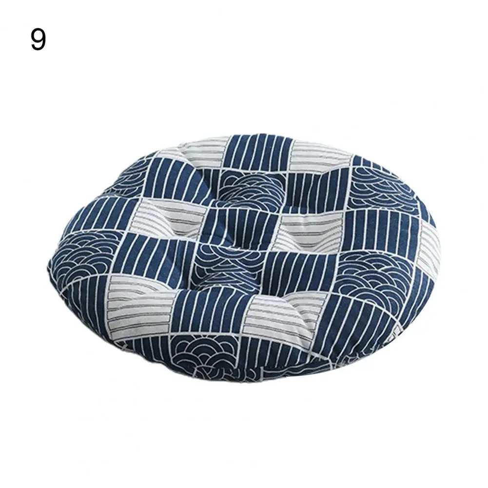 Nordic Style Printing Chair Cushion Cushion Round Cotton Flax Strong Flexibility Chair Cushion Pad Non-Slip Sofa Pillow 