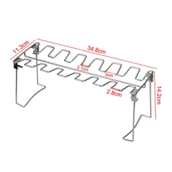 Non-Stick Stainless Steel BBQ & Roasting Rack (Roaster Stand)