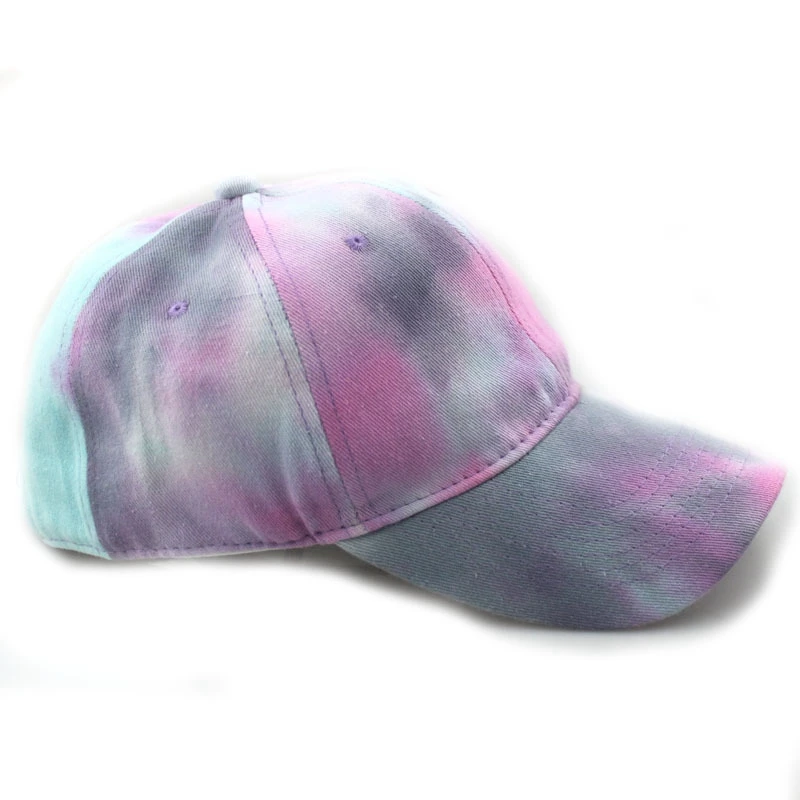 WZCX градиент цвета Мода Регулируемый Snapback весна осень Tie Dye Корейская версия Винтажная с дырками Кепка папа шляпа