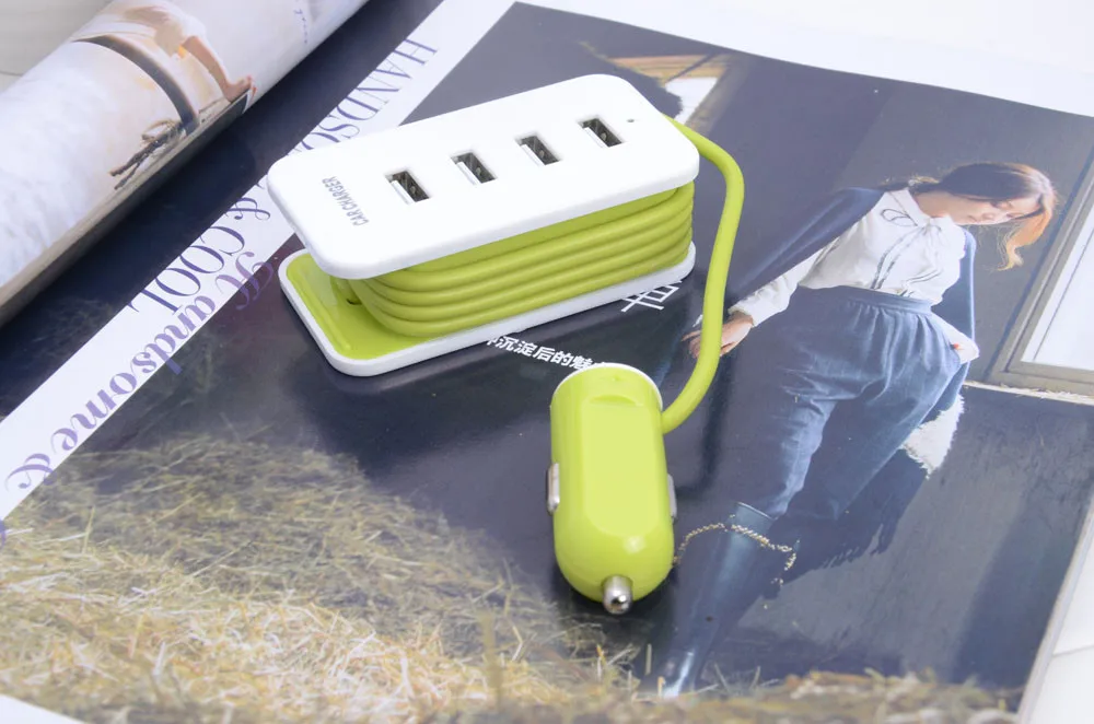 C8 Автомобильный Универсальный проводной 12 В 4 порта USB DC зарядное устройство адаптер мотоцикл автомобиль Лодка аксессуар для iPhone для huawei# Ger