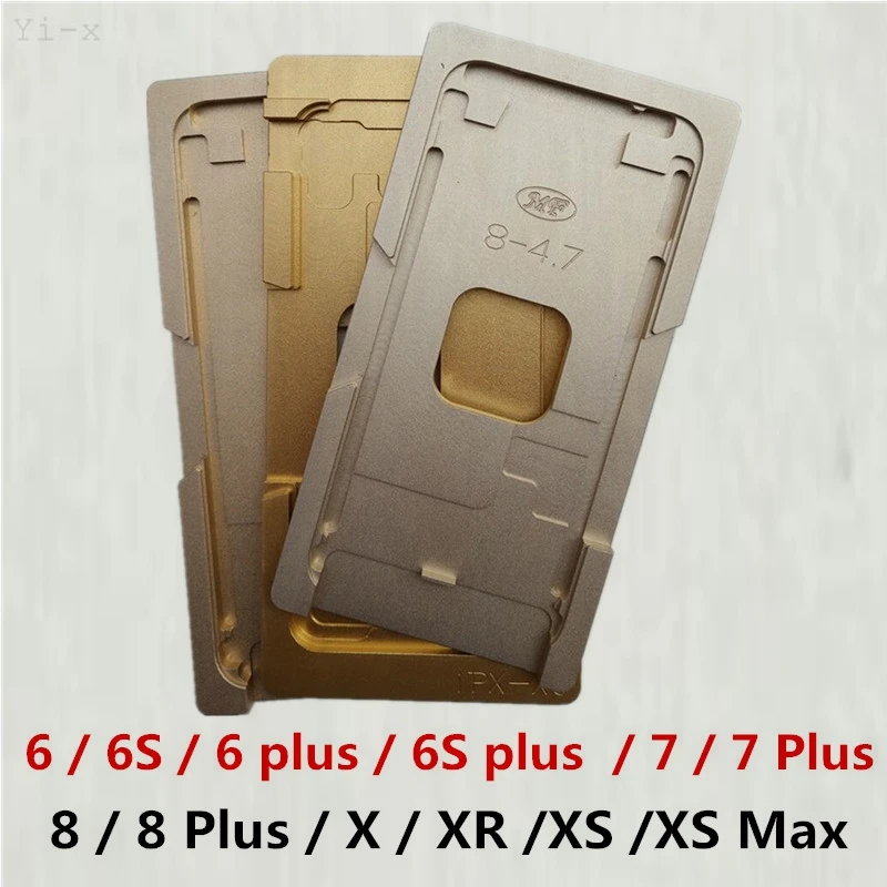 Металлическая Форма для iPhone 6 6S 7 8 Plus X XS XR XS Max lcd Внешний экран ламинирование клей позиционирование ламинатор пресс-форма
