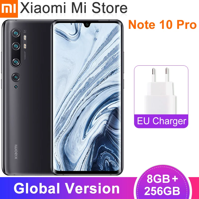 В наличии глобальная версия Xiaomi Mi Note 10 pro 8 Гб 256 ГБ Snapdragon 730G камера 108 МП 5260 мАч