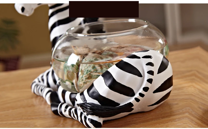 Criativo zebra mini mesa ornamentos decoração do