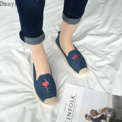 

2020 new one-legged lazy lazy straw rope fisherman shoes female