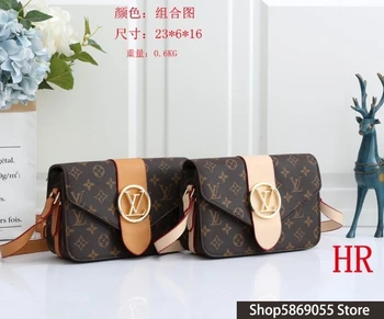 

Luxury Louis Vuitton LV- Leather Handbags Women Bags Designer Brand Women's Shoulder Bags Large Capacity Ladies Hand Bags L473