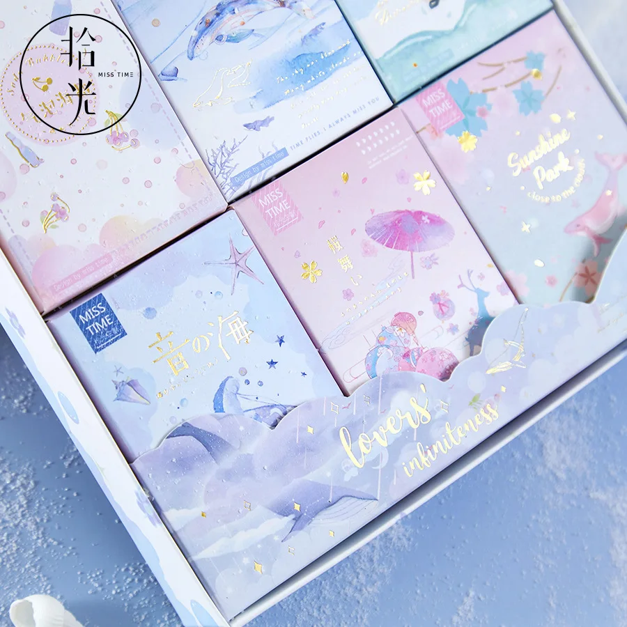 28 Sheets/Set Dream Of Blue Sea Series Lomo Card Mini Paper Postcard Message Card Christmas Gifts