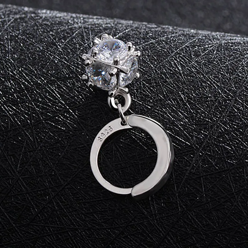 Серьги из драгоценных камней для женщин, серебро 925, ювелирное изделие, снежинка, корейский стиль, ушные капли, женский новогодний подарок, для свиданий, вечерние