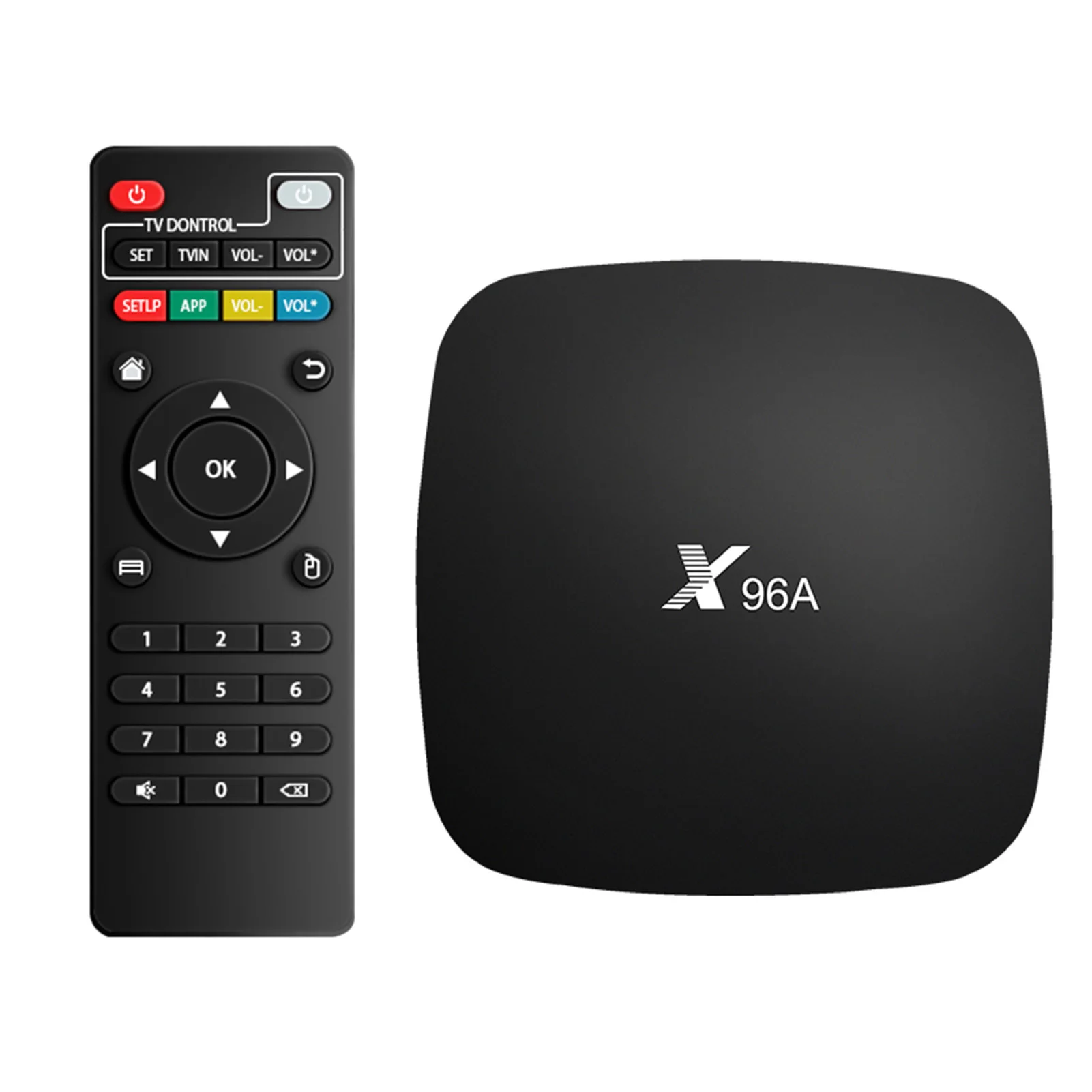 android 10.0 tv box x96a android tv box 2.4 ghz décodeur wi-fi double bande  5 ghz 2 go de ram boîtier smart tv 16 go