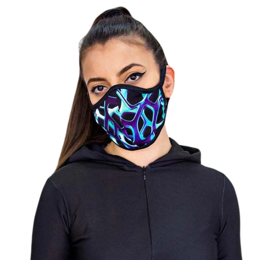 Facemask унисекс хлопковая моющаяся многоразовая маска с несколькими принтами