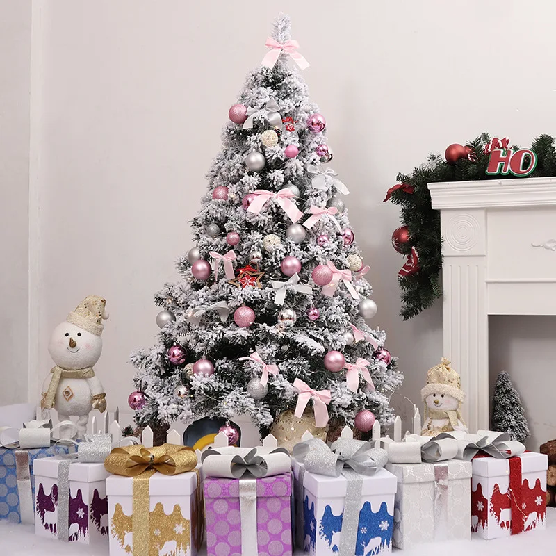 

Christmas White Combo Cedar 1.51.82.12. 4 M 3 M Snow Flocked Christmas Tree Model Decoration