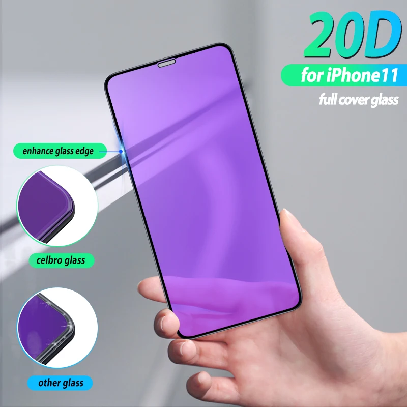 Анти-синий светильник для iPhone 11 Pro Max защита экрана HD защитная пленка для телефона для Apple iPhone 11 Pro X Xs Max Xr