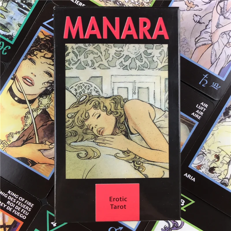 2020 Высокое качество Новые карты Таро манара от Milo Manara PDF Guidebook игральные для