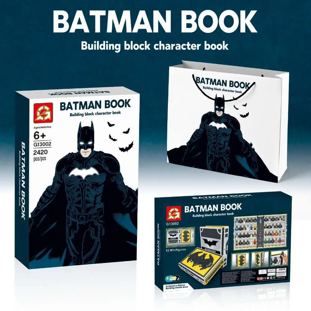 

NEW IN STOCK Batman Gotham hero compatible with legoinglys Collections Book LED Building bricks lepinblocks Bricks Toys Gift