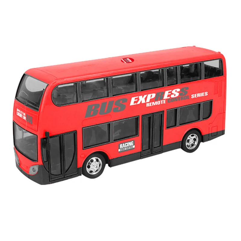 RC Bus Two Layers Electric City Bus Express Wireless Radio Control Car with LED Light Model Toys for Children RC Vehicles Model RC Cars cheap