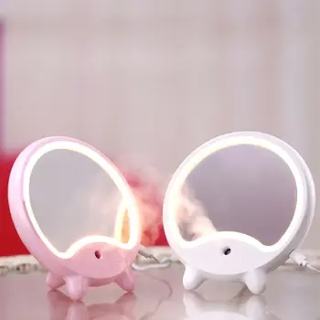 

multifunctional Portable USB Charging LED Make-up Mirror Nano Spray Humidifier Lady Make-up Moisturizing