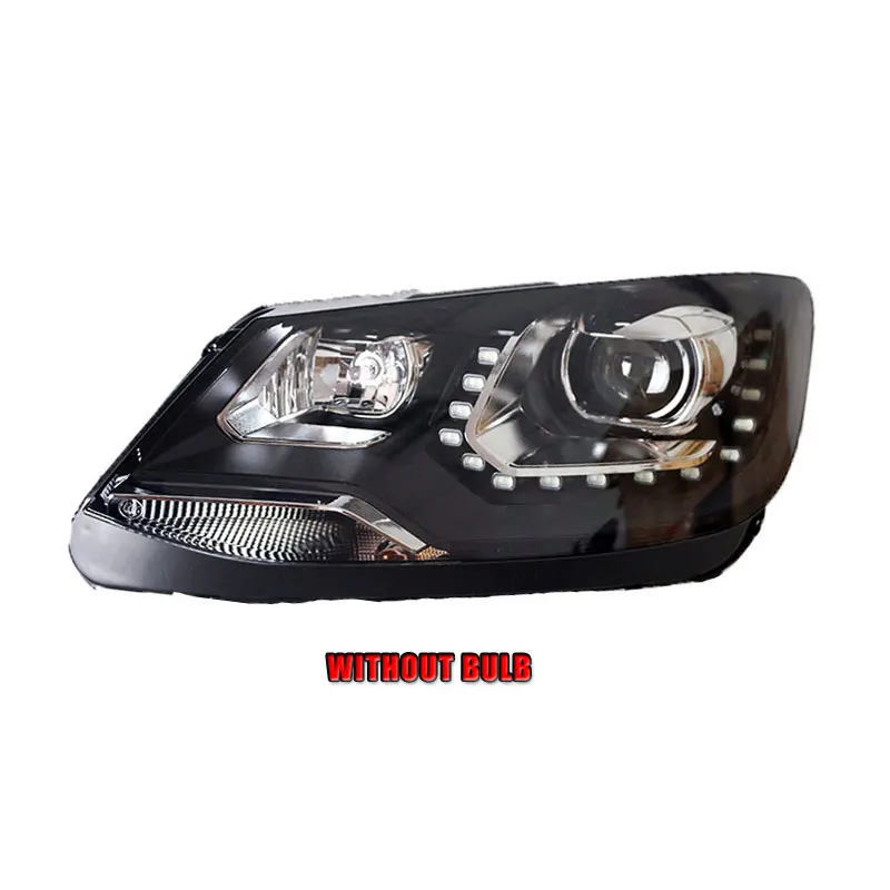 Автомобильный Стайлинг VW Sharan фары 2012- Volks waga Sharan СВЕТОДИОДНЫЕ Фары вспышка поворотник H7 hid Биксеноновые линзы ближнего света - Цвет: without bulb version