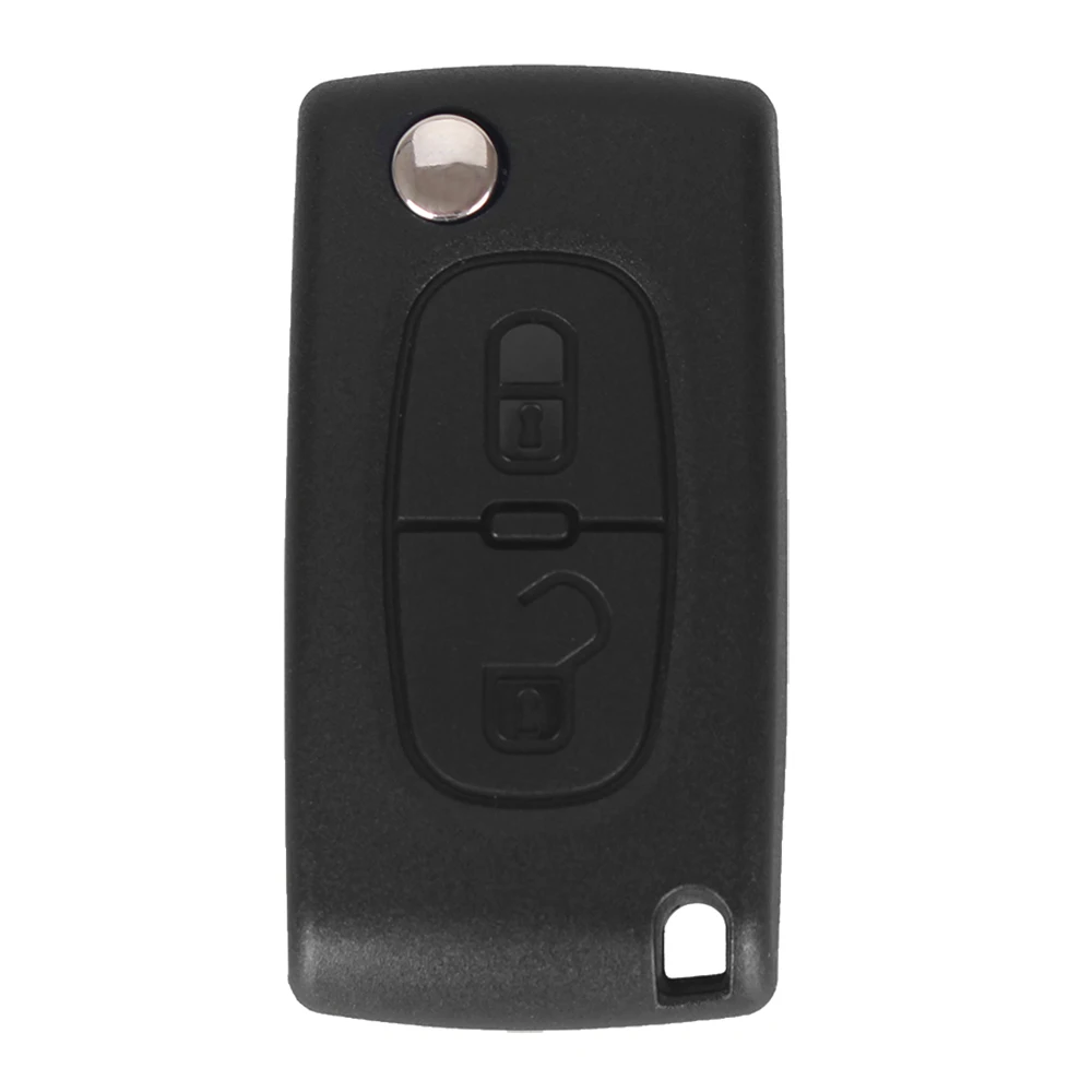 KEYYOU 2 кнопки дистанционного складной Автомобильный ключ для PEUGEOT 407 408 307 308 107 207 Fob 433 МГц ID46 чип с HU83 Blade CE0536 Автомобильный ключ