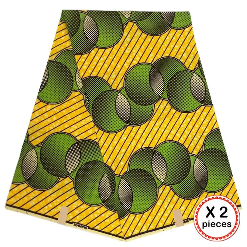 Африканская восковая ткань с принтом Анкара для шитья Анкара африканская ткань 12 ярдов Нигерия хлопок Гана ткань для платья 91016