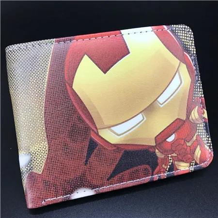 Marvel, аниме, персонаж, Капитан Америка, модный студенческий короткий кошелек, Железный человек, детский персональный кошелек, полиуретановый материал, кошелек для монет - Цвет: Style eight