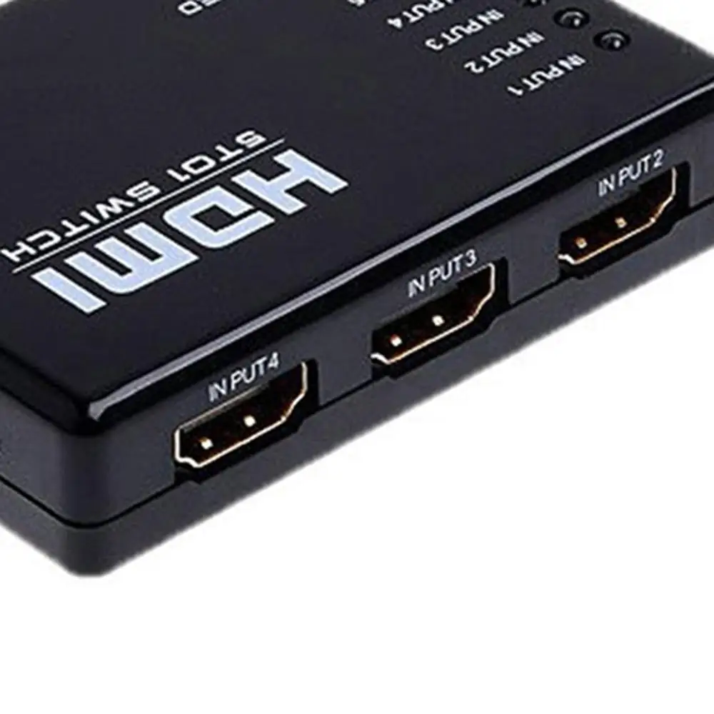 Набор Мини 5 портов 1080P видео Hdmi Коммутатор Hdmi сплиттер с ИК пультом дистанционного разветвителя коробка для Hdtv Ps3 Dvd