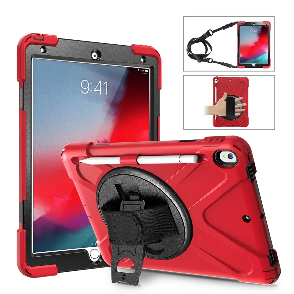 Red 1x чехол для планшета для iPad Air 3 10,5 Pro 10,5 ремешок Автоматический Режим сна/пробуждения чехол стойка держатель карандаша - Цвет: Red