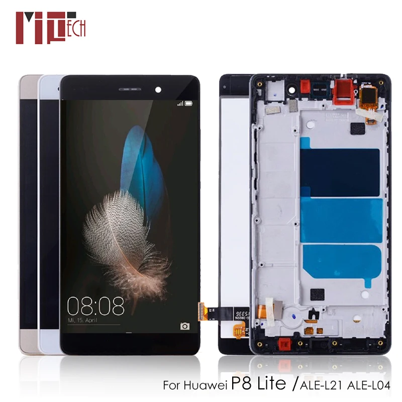 

Original 5.0" LCD For HUAWEI P8 Lite Display Touch Screen Digitizer Assembly For HUAWEI P8 Lite 2016 LCD ALE-L21 L04 LCD P8Lite