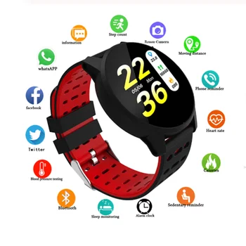 

New Smart watch women Waterproof Bluetooth Camera Electronic Heart Rate Monitor Sports men Smartwatch For Android IOS