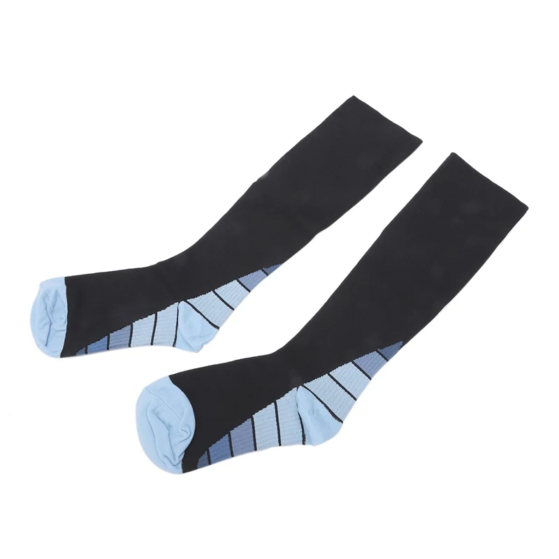 

New Hot Men Professional Compression Socks Breathable Travel Activities Fit For Shin Splints Flight Travel-M