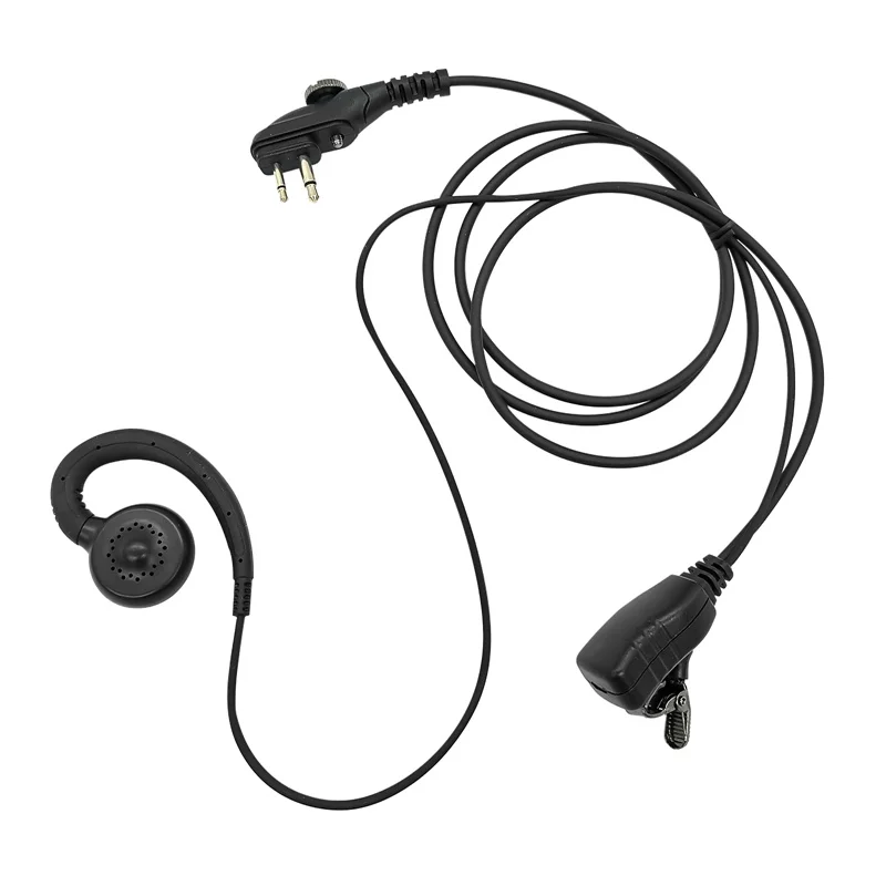 G-hook Earpiece C Swivel Headset with PTT Mic, Fit for HYT Hytera PD502, PD562, BD502, BD502i, TC-508, TC-580