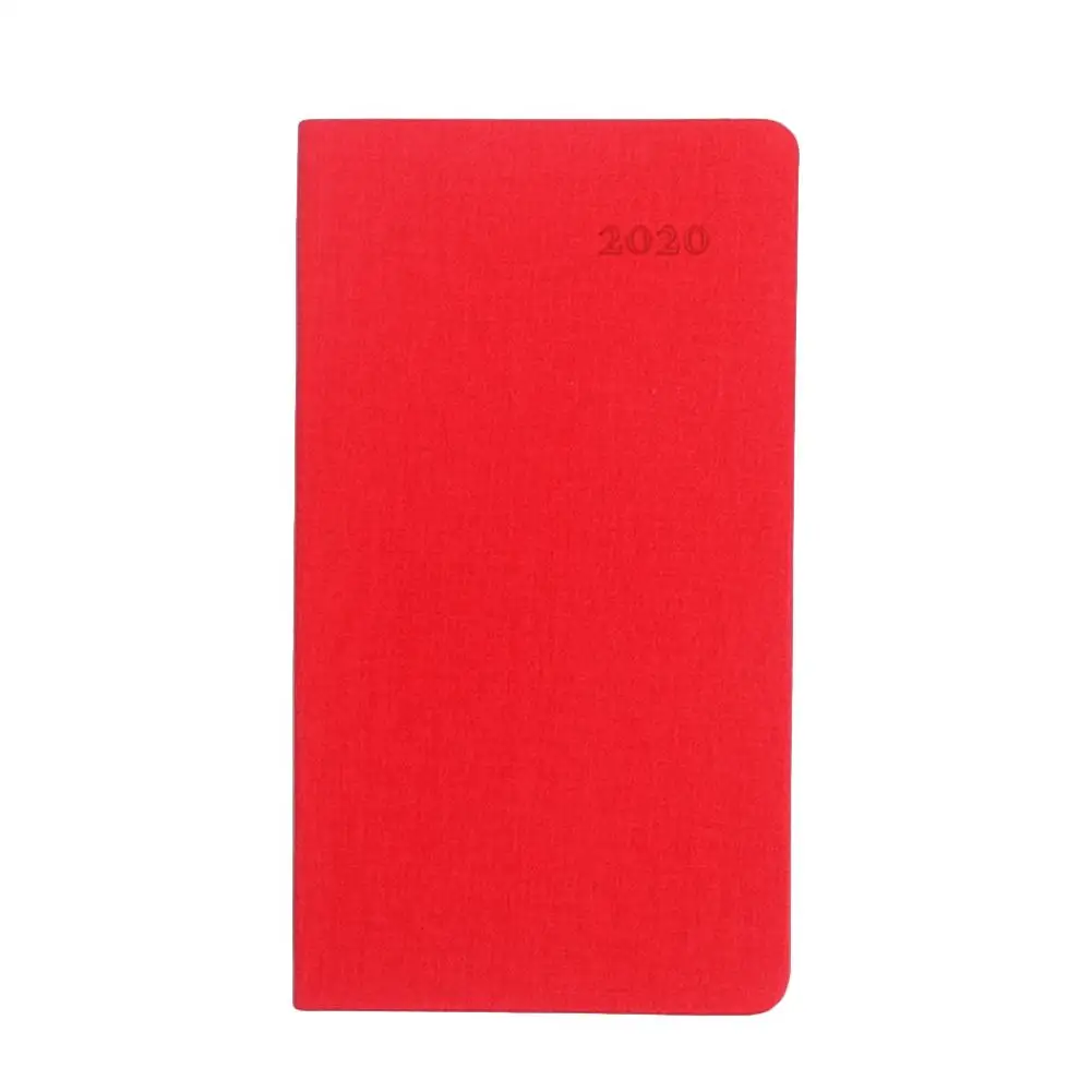 Карманный календарь, Портативный А6, ежемесячный планировщик, записная книжка, дневник, бизнес журнал, путешествия, ежедневная запись - Цвет: Red
