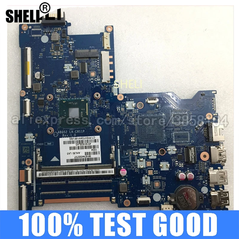 

Материнская плата SHELI для ноутбука HP 15-AC 815249-001 815249-501 ABQ52 LA-C811P N3050
