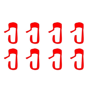 

8Pcs/Set for Tesla Model 3 Car Door Open Exit Sticker Luminous Button Sticker Kit,Red