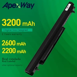 ApexWay batería para ordenador portátil, para Asus A31 K56, A32 K56, A41 K56, serie A56, A46, K56, K56C, K56CA, K56CM, K46, K46C, K46CA, K46CM, S56, S46